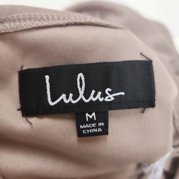 NWT Lulus Air of Romance Taupe Lavender Dress Evening Gown Bridesmaids Dress M - Picture 6 of 8